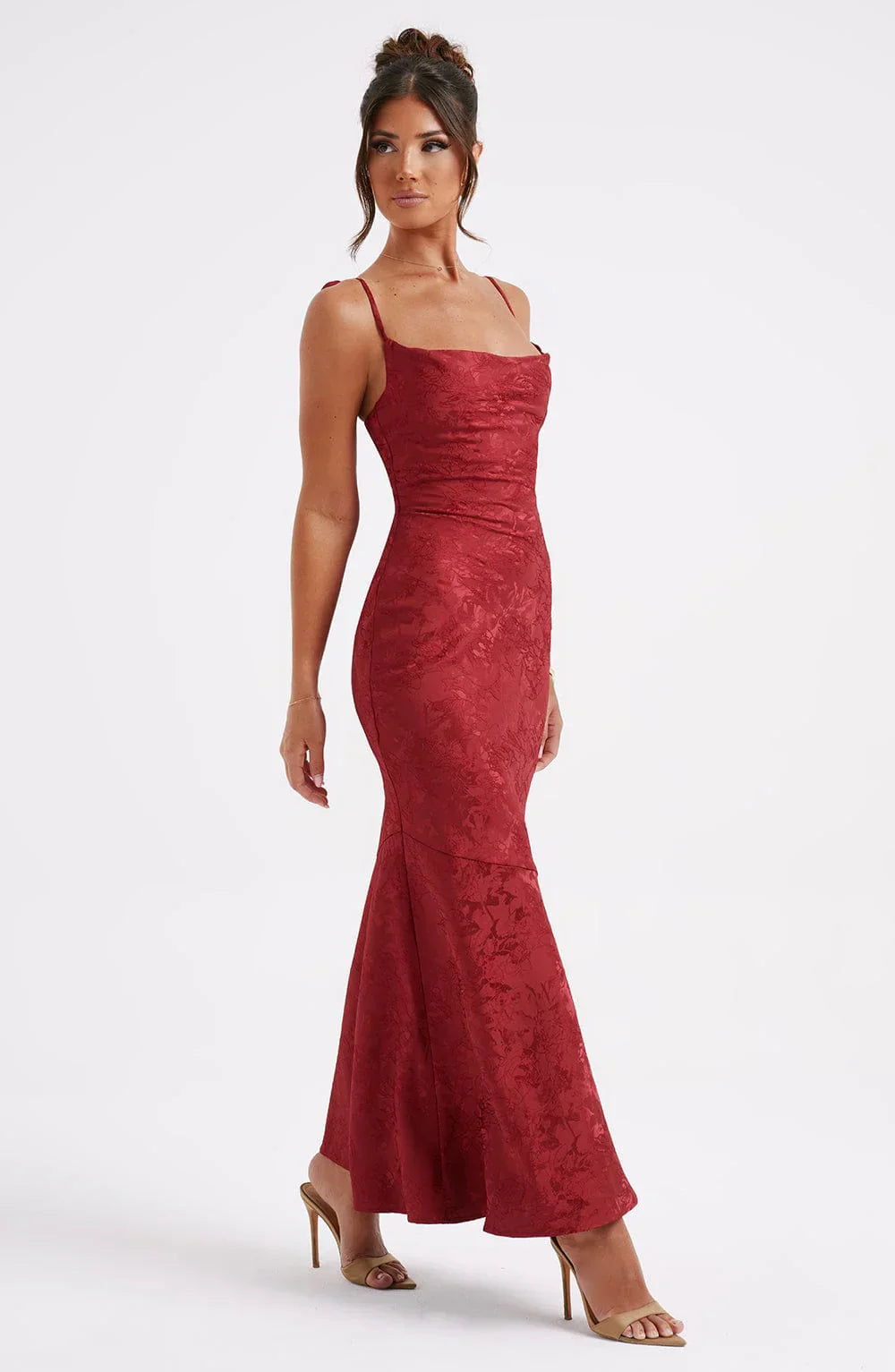 Robe longue Isabella - Rouge